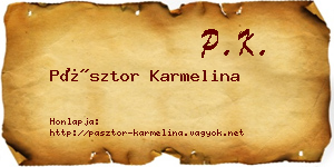 Pásztor Karmelina névjegykártya